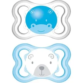 Mam Mini Air Σιλικόνης Arctic Blue &amp; Opaque 2-6m 2τμχ