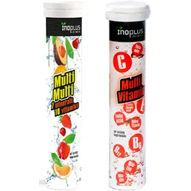 Ino Plus Multi Multi Πολυβιταμινες 20 αναβράζοντα δισκία +Δώρο Ino plus Multivitamin 20 αναβράζοντα δισκία