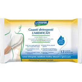 Dr.Cicarelli Wet Wash Gloves Υγρά Γάντια Καθαρισμού για Πρόσωπο &amp; Σώμα 12 Τεμάχια