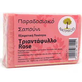 Natprod Παραδοσιακό Σαπούνι Τριαντάφυλλο 100gr