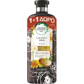 Herbal Essences Coconut Milk Shampoo για Ενυδάτωση 400ml 1+1 Δώρο