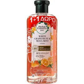 Herbal Essences White Grapefruit & Mosa Mint Shampoo για Πλούσιο Όγκο 400ml 1+1 Δώρο
