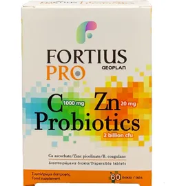 Geoplan Fortius Pro Vitamin C 1000mg & Zinc 20mg & Probiotics 60tabs