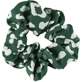 Dalee Hair Scrunchie Πράσινο με Άσπρες Στάμπες