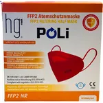HG Poli FFP2 NR Κόκκινες Μάσκες Χωρίς Βαλβίδα Εκπνοής 10 Τεμάχια σε Κουτί