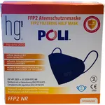 HG Poli FFP2 NR Μπλε Μάσκες Χωρίς Βαλβίδα Εκπνοής 10 Τεμάχια σε Κουτί