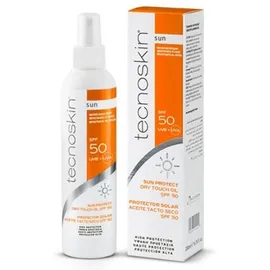 Tecnoskin Sun Protect, Αντηλιακό Ξηρό Λάδι Σώματος για Όλες τις Επιδερμίδες SPF50, Dry Touch Oil, 200m