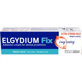 Elgydium Fix Στερεωτική Κρέμα Για Τεχνητές Οδοντοστοιχίες Extra Strong Hold 45gr