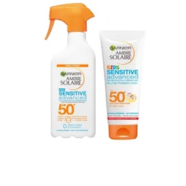 Garnier BUNDLE Ambre Solaire Sensitive Advanced Sensitive & Sun Intolerant Skin SPF50+ Spray Trigger Αντηλιακό Γαλάκτωμα Σώματος για Όλη την Οικογένεια 300ml - Ambre Solaire Sensitive Advanced Kids SPF50+ Παι