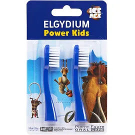 Elgydium Power Kids Ice Age Refill Pink Ανταλλακτικές Κεφαλές για Ηλεκτρική Οδοντόβουρτσα Χρώμα:Μπλέ 2 Τεμάχια