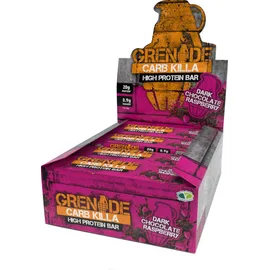 Grenade PROMO Carb Killa Μπάρα Υψηλής Πρωτεΐνης Dark Chocolate Raspberry 12x60gr
