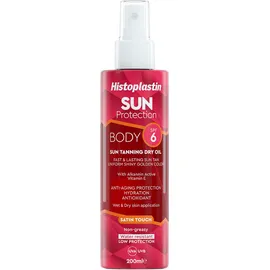 Heremco Histoplastin Sun Protection Tanning Dry Oil Body Satin Touch 6SPF 200ml