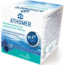 Pharma Q Athomer Nasal Wash System 99.6% NaCl Διάλυμα Ρινικών Πλύσεων για Ενήλικες και Παιδιά άνω των 4+ Ετών 10 Φακελάκια x 2.5gr