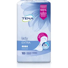 Tena Lady Extra Πολύ Απορροφητικές Σερβιέτες Ακράτειας, 10 τεμάχια