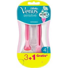 Gillette Venus Sensitive Γυναικεία Ξυραφάκια μίας Χρήσεως 3+1 ΔΩΡΟ