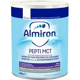 Nutricia Almiron Pepti MCT Υποαλλεργικό Γάλα για Βρέφη από 0m+ με Αλλεργία Στην Πρωτεΐνη του Αγελαδινού Γάλακτος 400gr