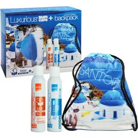 Intermed Luxurious Santorini Sunscreen Invisible Spray SPF30 200ml, Hydrating Antioxidant Spray Mist 200 ml & Backpack