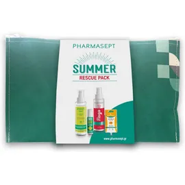 Pharmasept Set Summer Rescue Pack Insect Lotion 100ml & Sos After Bite Roll-On 15ml & Flogo Instant Calm Spray 100ml & Arnica Cream Gel 15ml