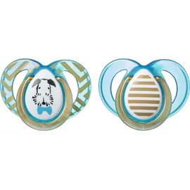 Tommee Tippee TT  Moda Sthr Ne Pl Ae Βoy Πιπίλα Σιλικόνης MODA για Αγόρι 6-18m+ 2 Τεμάχια