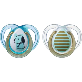 Tommee - Tippee TT Sthr Ne Pl Ae Boy Πιπίλα Σιλικόνης MODA για Αγόρι 0-6m 2 Τεμάχια