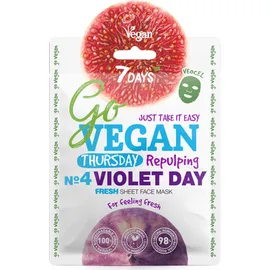 7 Days Go Vegan Sheet Mask Violet Day 25gr