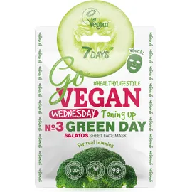 7 Days Go Vegan Sheet Mask Green Day 25gr