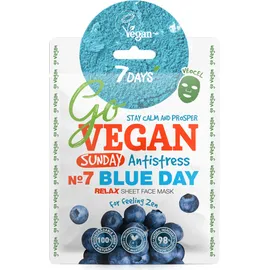 7 Days Go Vegan Sheet Mask Blue Day 25g