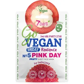 7 Days Go Vegan Sheet Mask Pink Day 25gr