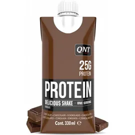 QNT Delicious Whey Shake Tetra (30 g Protein)     Chocolate 330 ml