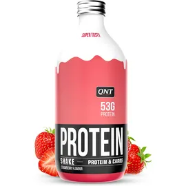 QNT Protein Shake Γυάλινο Μπουκάλι Strawberry 500 ml