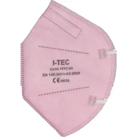 Μάσκα I-TEC ΚΝ95 FFP2 BFE99% & PFE99% Ιατρική Ροζ (1 τεμ)
