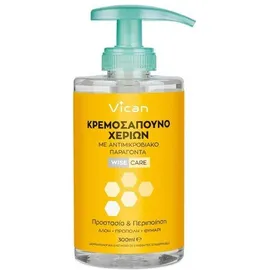 Vican Wise Care Κρεμοσάπουνο Χεριών με Αντιμικροβιακό Παράγοντα 300 ml