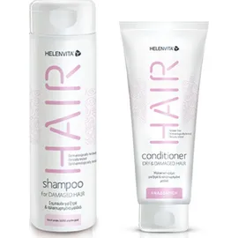 Helenvita Promo Hair Shampoo For Damaged Hair Σαμπουάν Για Ταλαιπωρημένα Μαλλιά 300ml & Hair Conditioner Dry & Damaged Hair Μαλακτική Κρέμα 200ml