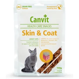 Σνακ Γάτας για Τρίχωμα και Γούνα Cat Skin & Coat Canvit 100 g