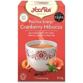 Βιολογικό Αγιουβερδικό Τσάι Cranberry-Hibiscus Yogi Tea 17 φακελάκια