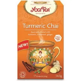 Βιολογικό Αγιουβερδικό Τσάι Turmeric Chai Yogi Tea 17 φακελάκια