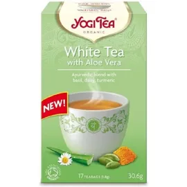 Βιολογικό Αγιουβερδικό Τσάι White Aloe Vera Yogi Tea 17 φακελάκια