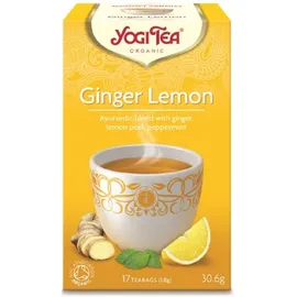 Βιολογικό Αγιουβερδικό Τσάι Ginger Lemon Yogi Tea 17 φακελάκια