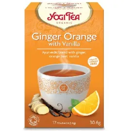 Βιολογικό Αγιουβερδικό Τσάι Ginger Orange Yogi Tea 17 φακελάκια