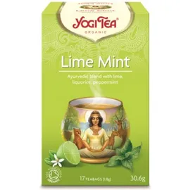 Βιολογικό Αγιουβερδικό Τσάι Lime Mint Yogi Tea 17 φακελάκια