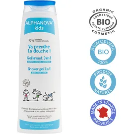 Βιολογικό Παιδικό Αφρόλουτρο-Σαμπουάν 3 Σε 1 Kids Shower Gel 3 in 1 Alphanova 250 ml