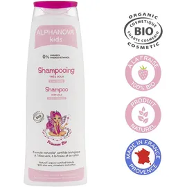 Βιολογικό Παιδικό Σαμπουάν Φράουλα Kids Shampoo Princess Bio Alphanova 250 ml
