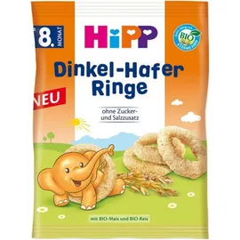 Hipp Dinkel - Hafer Ringe Δαχτυλίδια Όλυρα & Βρώμη 30 gr