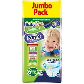 Πάνες Βρακάκι Babylino Sensitive Pants Unisex Economy Νο6 [13-18 kg] Monthly Pack 168 Τεμάχια [89015Β]