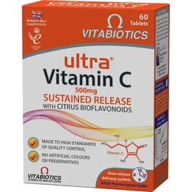 Vitabioitics  Βιταμίνη C Βραδείας Αποδέσμευσης με βιοβλανοειδή εσπεριδοειδών 60 δισκία
