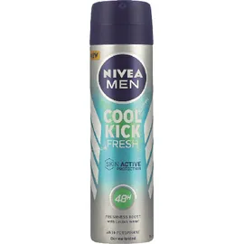 Nivea Men Cool Kick Fresh Ανδρικό Αποσμητικό Spray 48ωρης Προστασίας για Άμεση Αίσθηση Φρεσκάδας 150ml