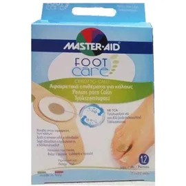 Master Aid Foot Care Αφαιρετικά Επιθέματα για Κάλους 12 Τεμάχια
