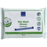 Abena Wet Wash Gloves 8 Τεμάχια Γάντια Πλυσίματος για Κλινήρεις Ασθενείς