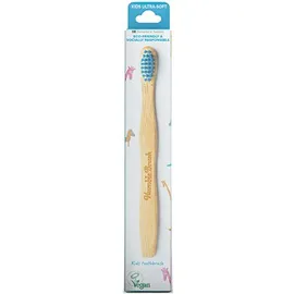 The Humble Co. Humble Brush Kids Bamboo Blue Toothbrush 1 Τεμάχιο Μπλε Παιδική Οδοντόβουρτσα απο Μπαμπού