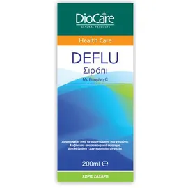 DioCare Deflu Syrup 200ml Σιρόπι με Βιταμίνη C